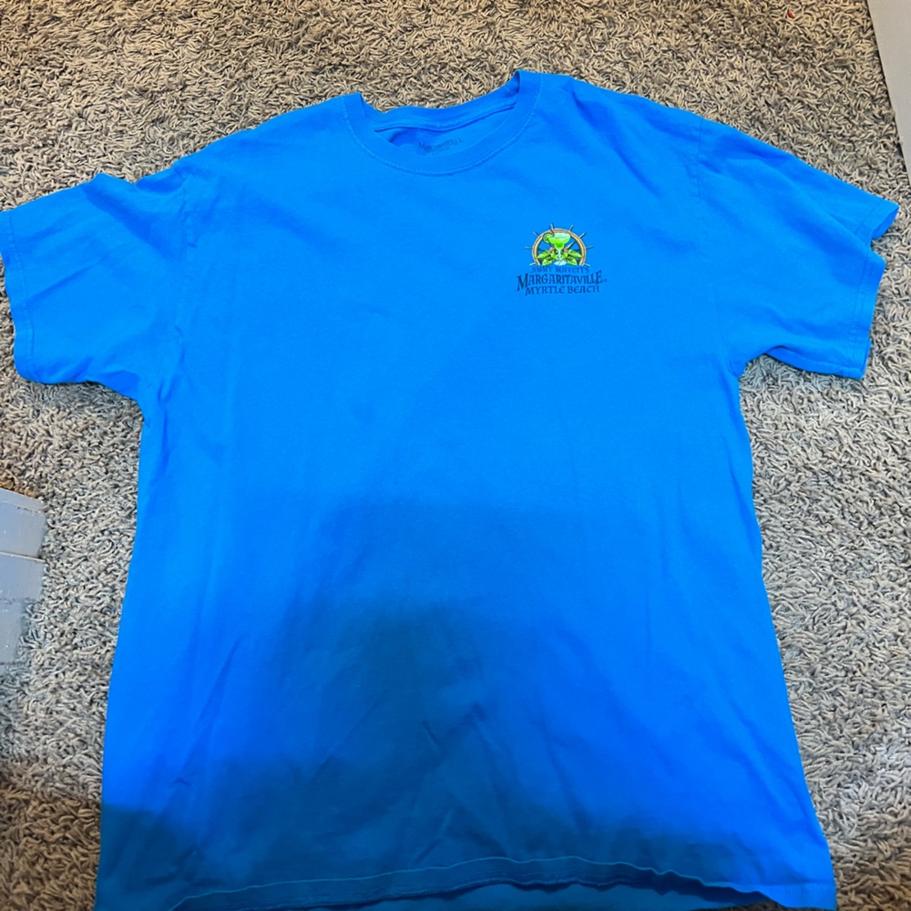 Size large blue color margaritaville shirt